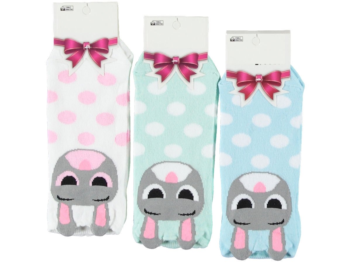 12'li 3D Desenli Kadın Patik 163410