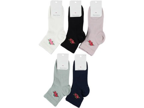 12'li Dikişsiz Desenli Kadın Patik Çorap 164175