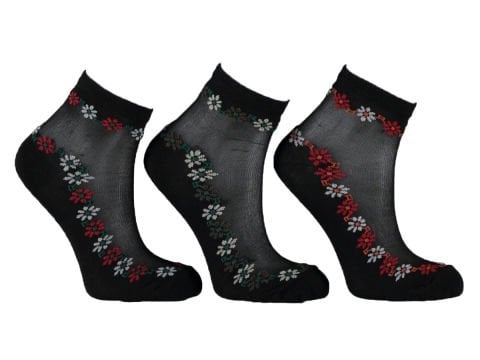 12'li Tül Penye Bayan Patik Çorap 140131