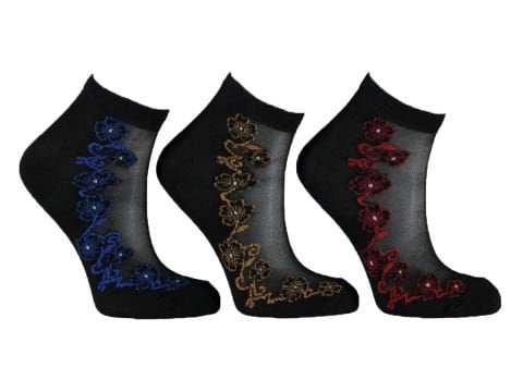 12'li Tül Penye Bayan Patik Çorap 140131