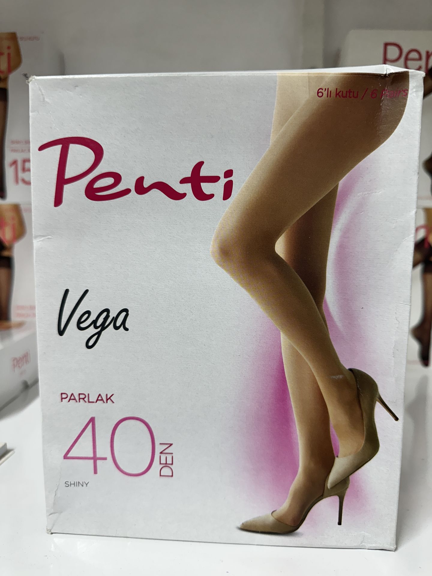 6'lı Penti Vega 40 Denye Kalın Parlak Külotlu Çorap