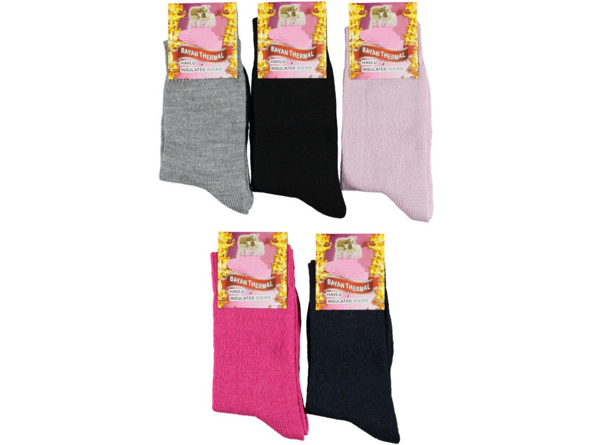 12'li Düz Renk Bayan Çorap 153963
