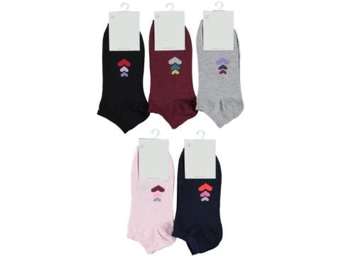 12'li Desenli Bayan Patik 133081