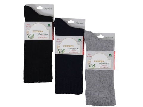 12'li First Dikişsiz Bayan Şeker Diyabet Çorabı 128512