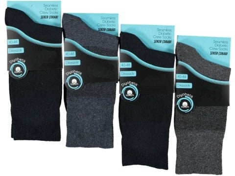 12'li ARÇ Dikişsiz Erkek Şeker Diyabet Çorabı 154568