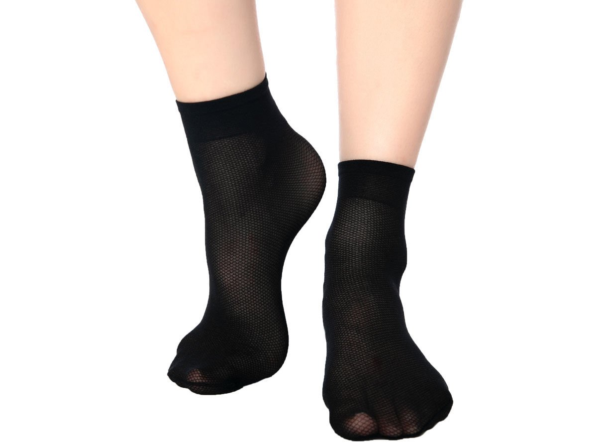 Siyah Bayan Petek Soket Çorap 147799