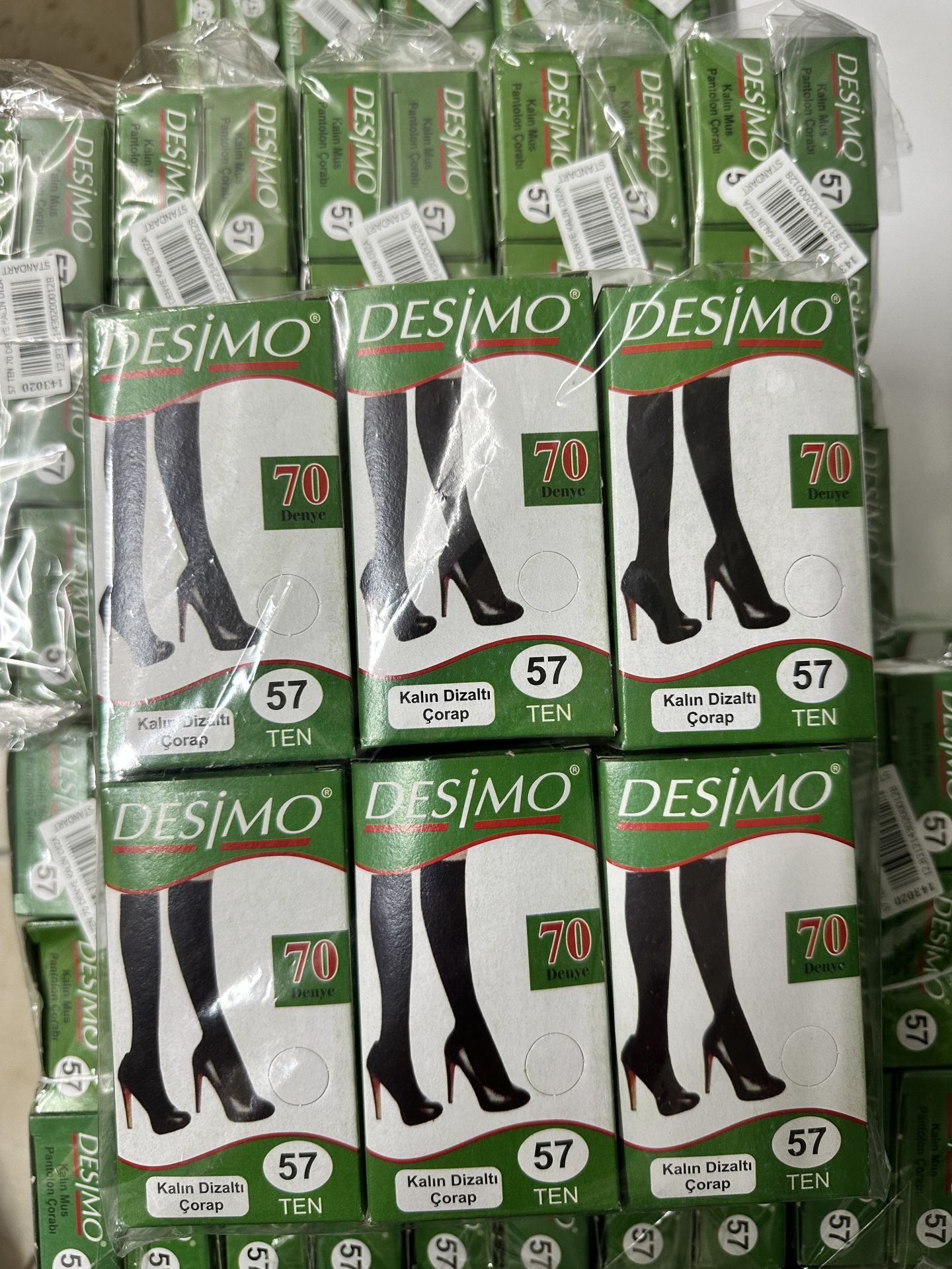12'li Denye Kalın Dizaltı Çorap Yeşil Kutu 143020