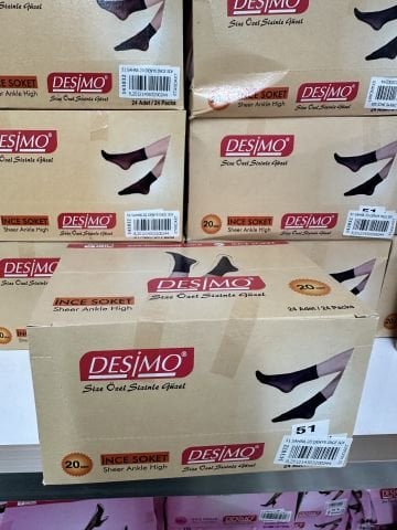 24'lü Desimo 20 Denye İnce Soket Çorap 143030