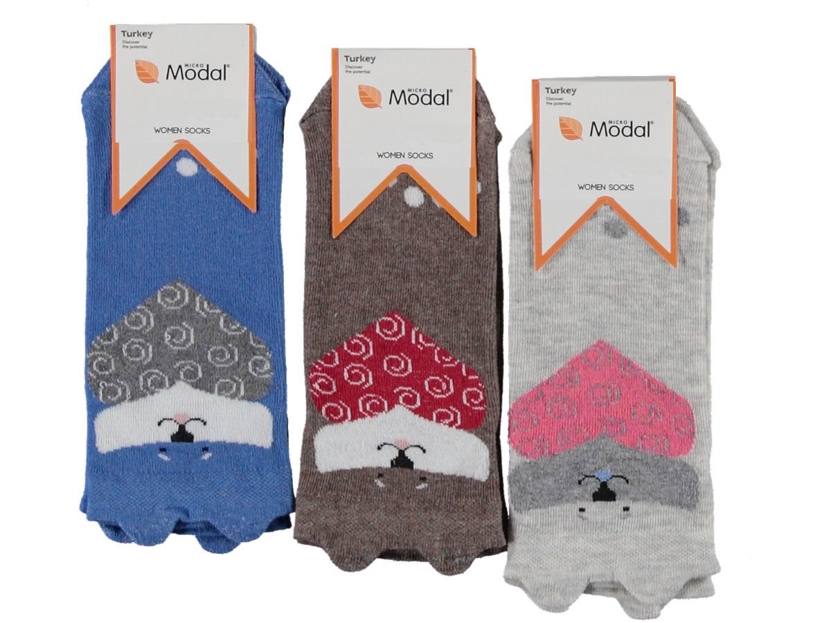 12'li Üç Boyutlu Bayan Patik Çorap 139312