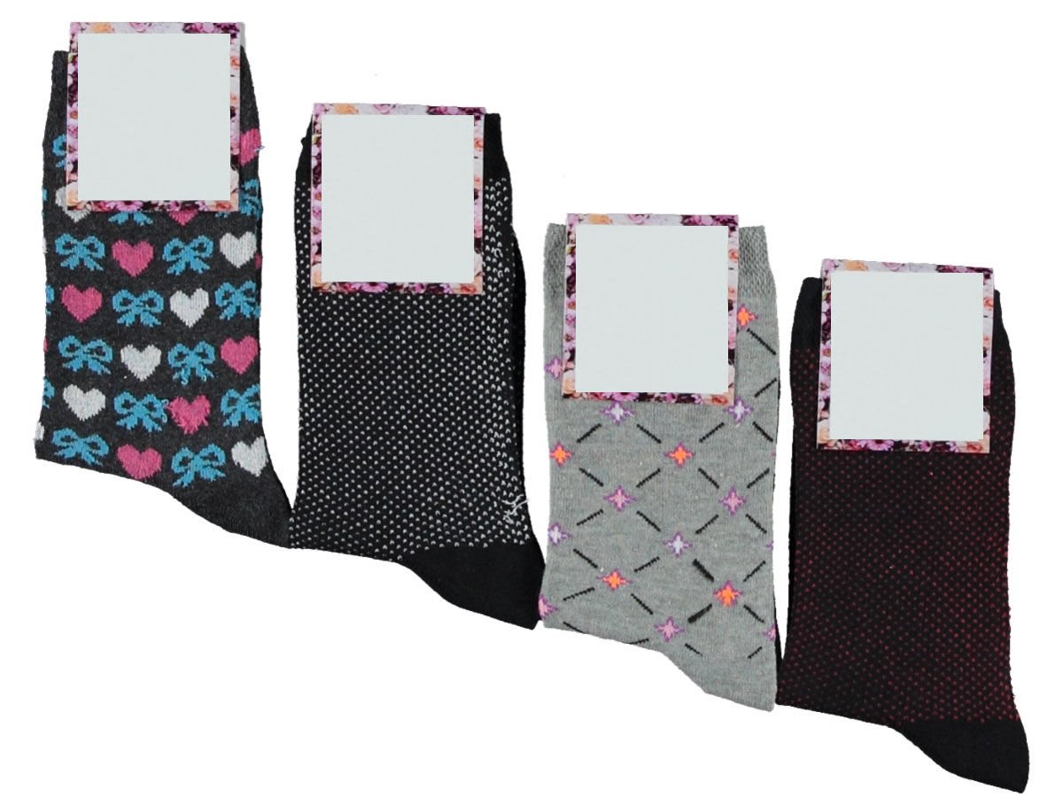 12'li Desenli Bayan Soket Çorap 137368