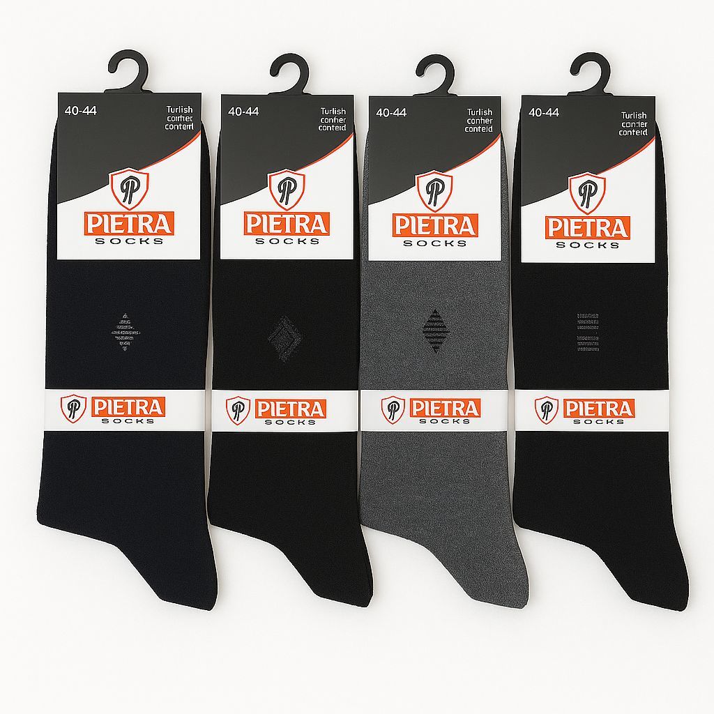 12'li Pietra Desenli Erkek Çorap