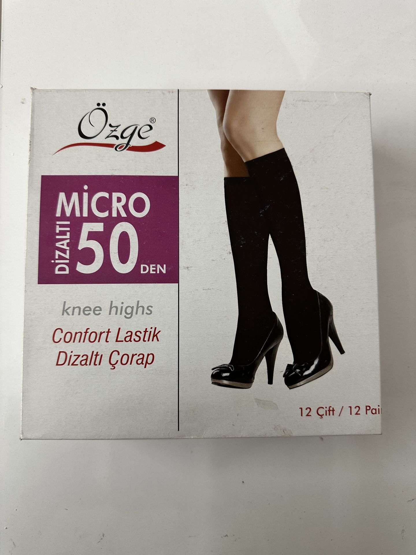 12'li Özge Dizaltı Mikro 50 Den Çorap 125200