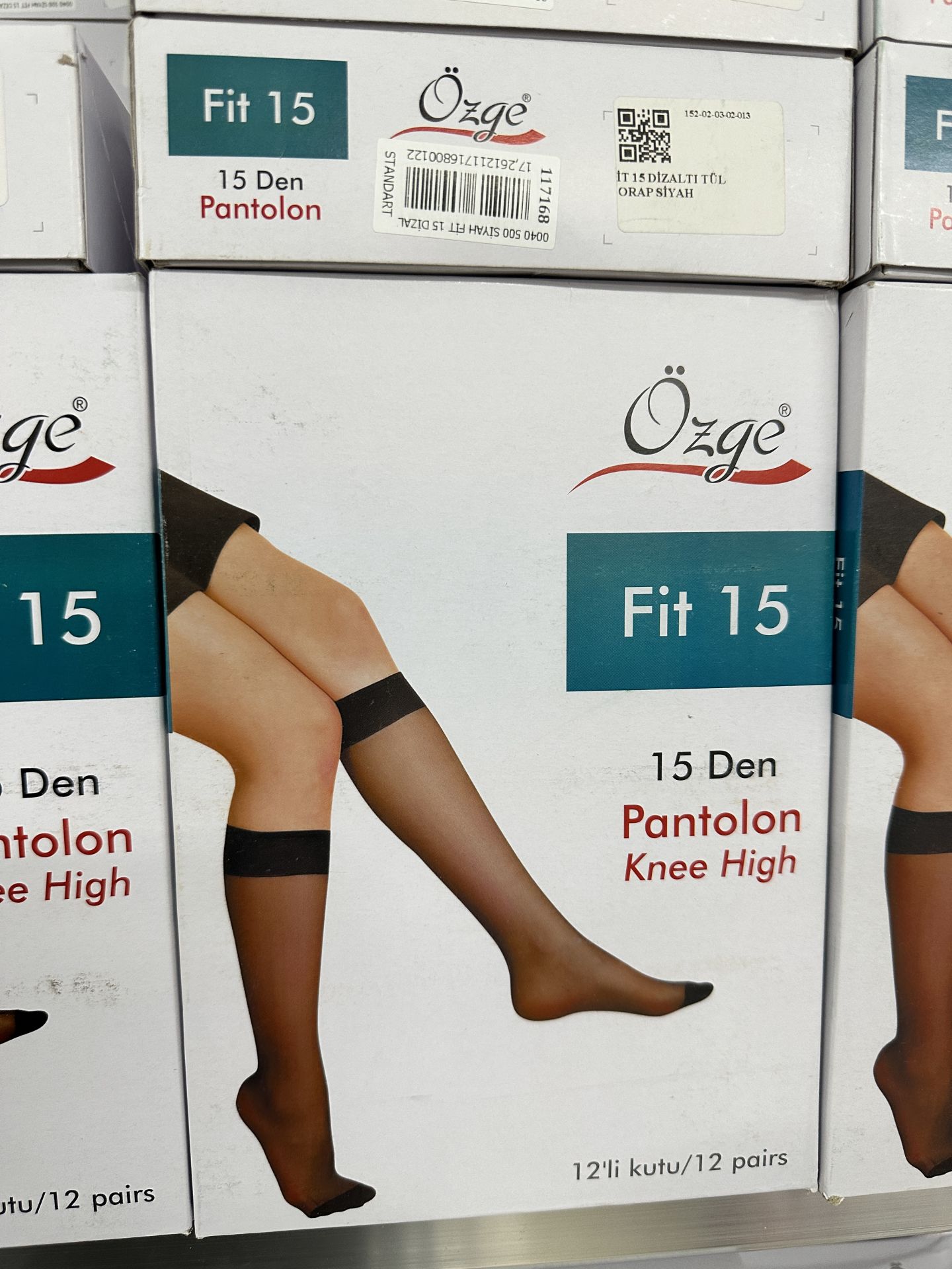 12'li Özge Fit 15 Dizaltı Çorap 117168