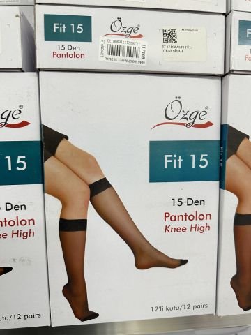 12'li Özge Fit 15 Dizaltı Çorap 117168