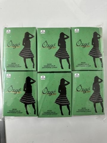 12'li 70 Den Muss Dizüstü Lastikli Çorap 117174