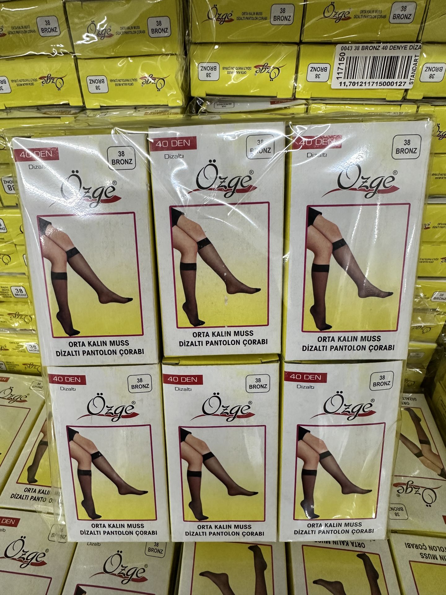 12'li Özge 40 Denye Dizaltı Çorap 117150