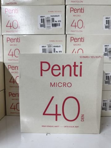 12'li Penti 57 Ten Mikro 40 Den Orta Kalın Pantolon Çorabı 116874