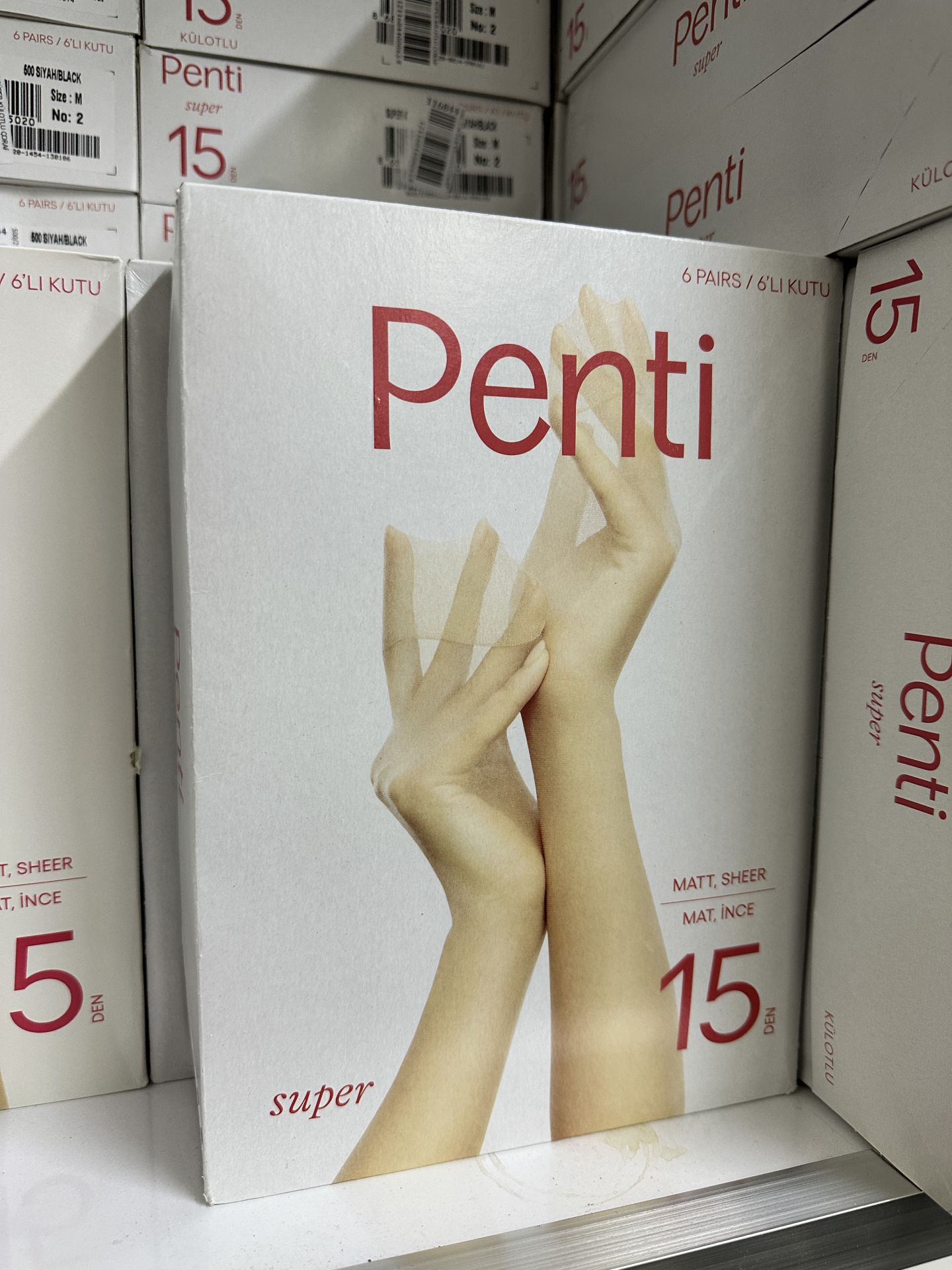 6'lı Penti Süper Mat İnce 15 Den Külotlu Çorap 116851