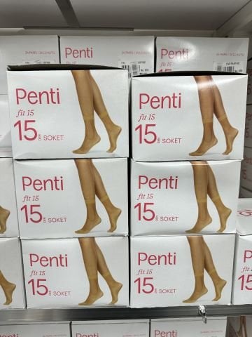 24'lü Penti Fit 15 Parlak İnce Soket Çorap 116881