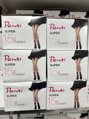 24'lü Penti Süper Mat İnce 15 Den Soket Çorap 116879