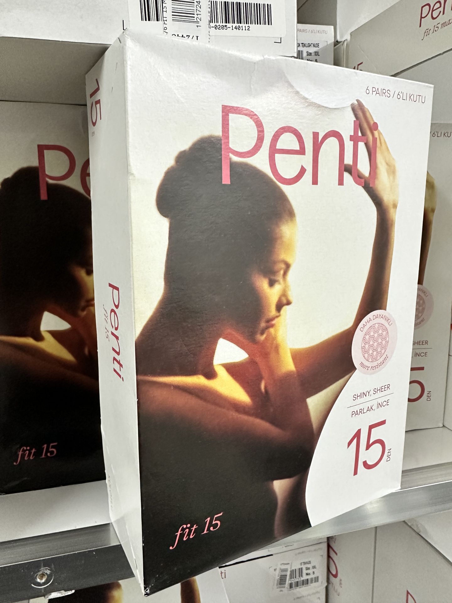 6'lı Penti Fit 15 Parlak İnce Külotlu Çorap 116860