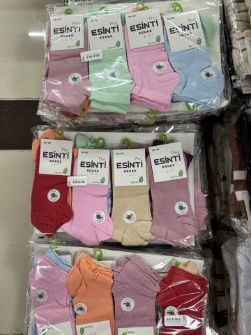 12'li Esinti Bambu Kadın Patik Çorap