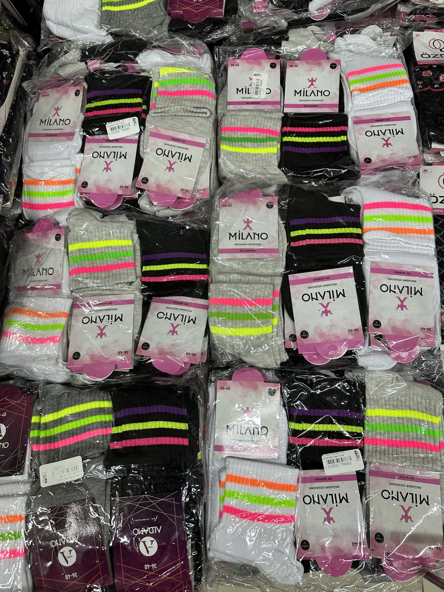 12'li Milano Yarım Konç Kadın Patik