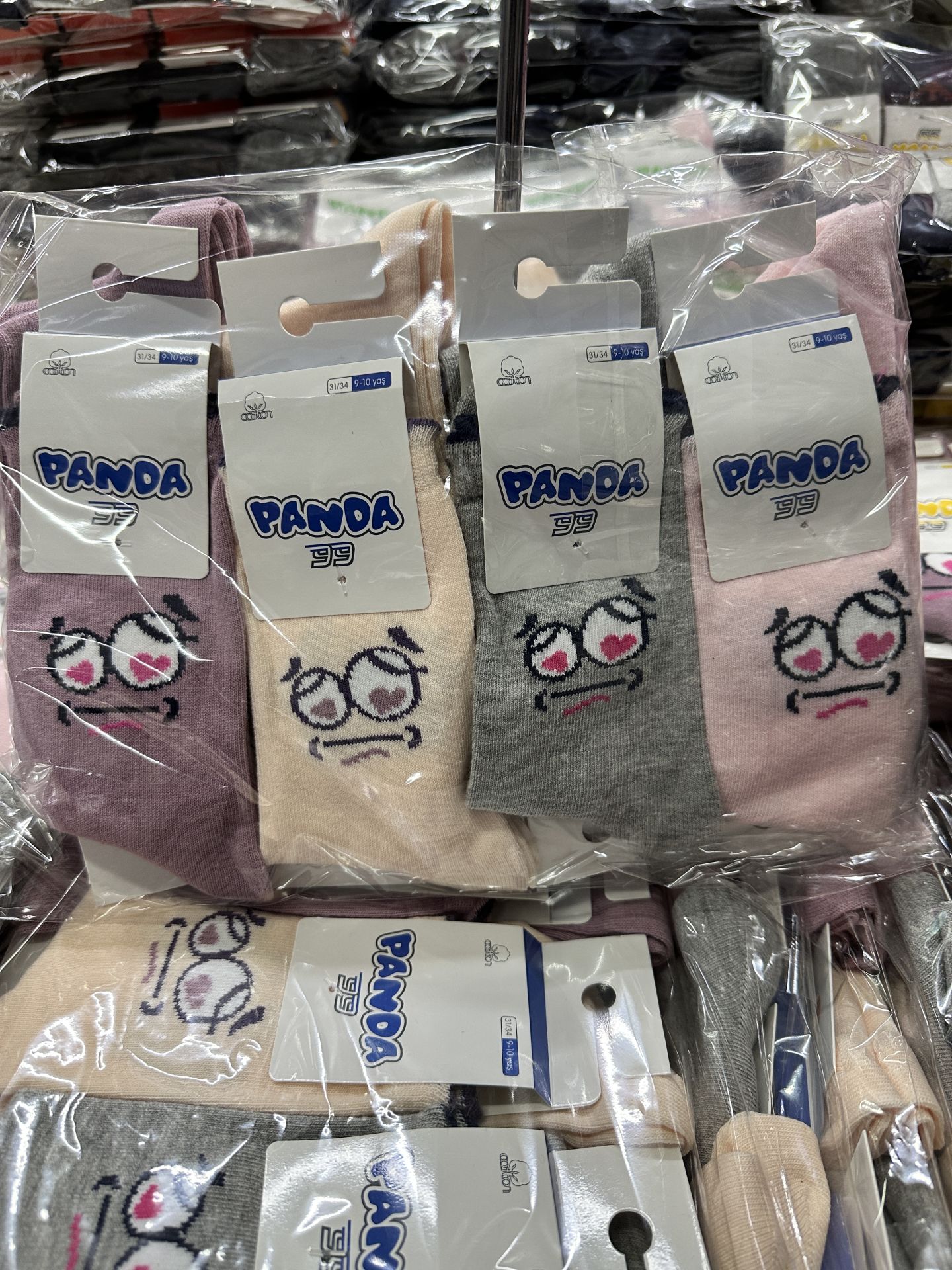 12'li Panda Kız Çocuk Soket Çorap