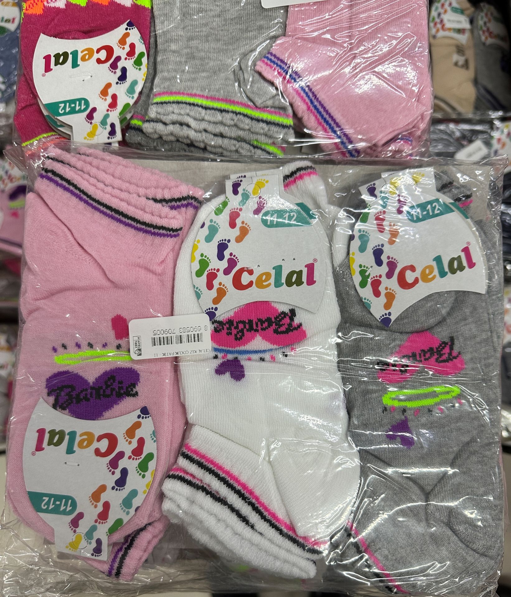 12'li Celal Kız Çocuk Patik Çorap