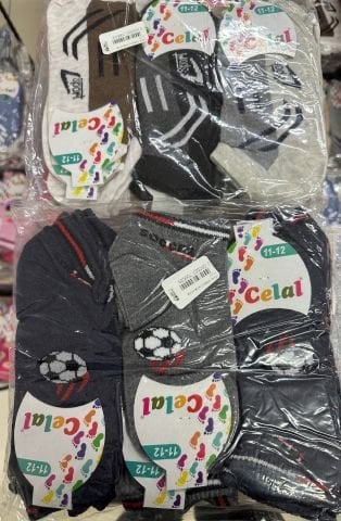 12'li Celal Erkek Çocuk Patik Çorap