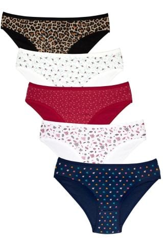 (1 Adet) Dondeza Desenli Kadın Külotlar M-2XL