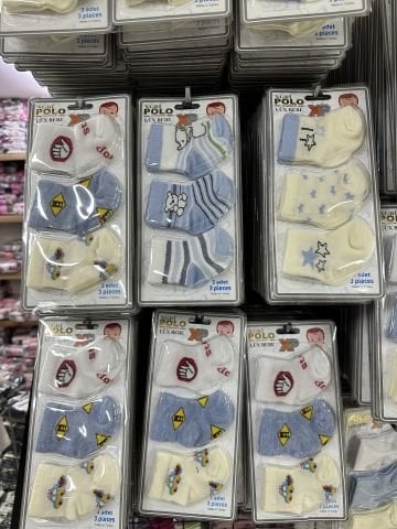 3'lü Erkek Bebek Çorap (3 Çift Fiyatıdır)