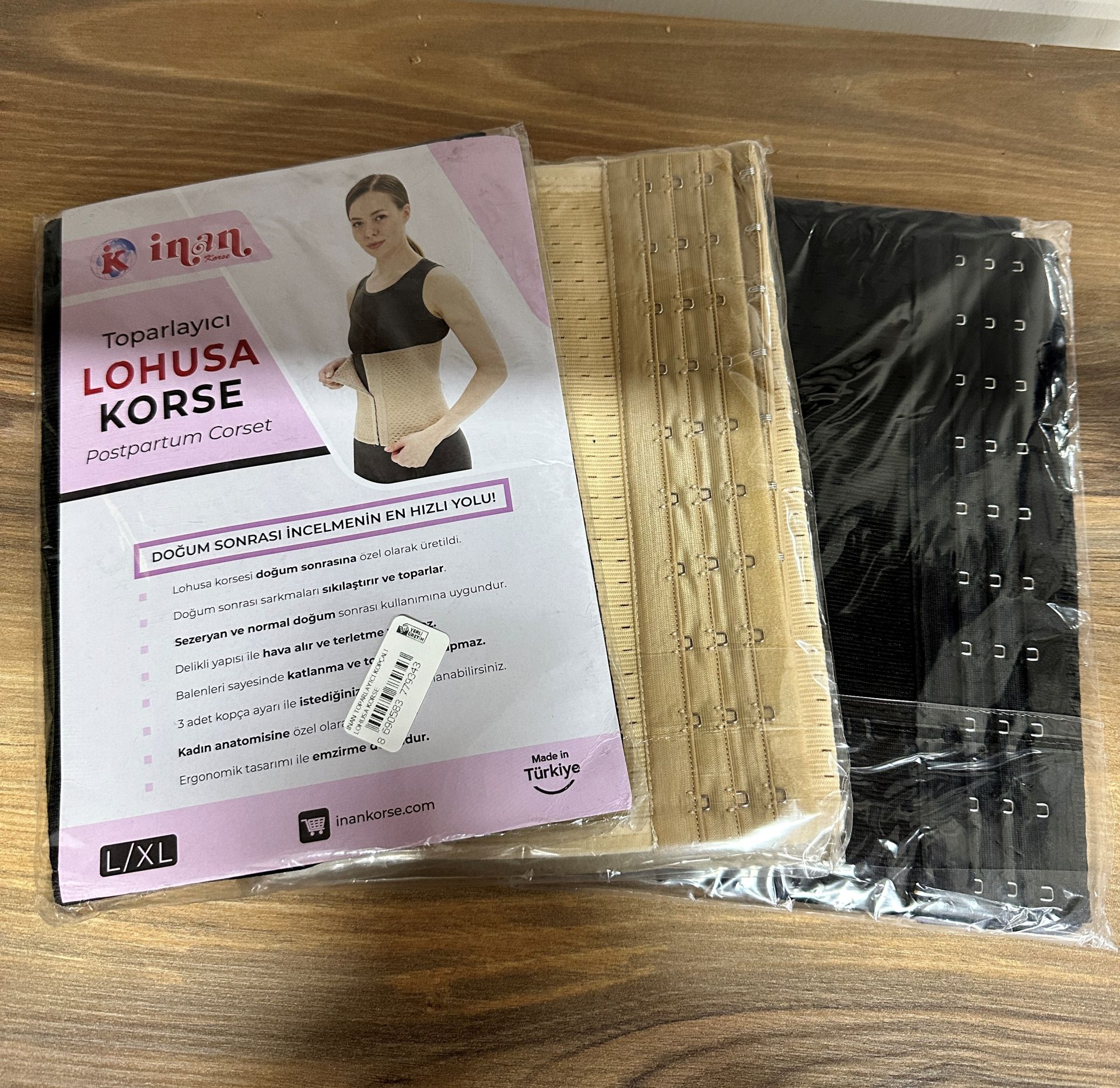 Doğum Sonrası Kancalı Sıkılaştırıcı Kadın Bel Göbek Korse