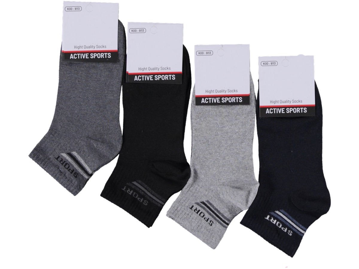 12'li Desenli Erkek Patik Çorap 162957