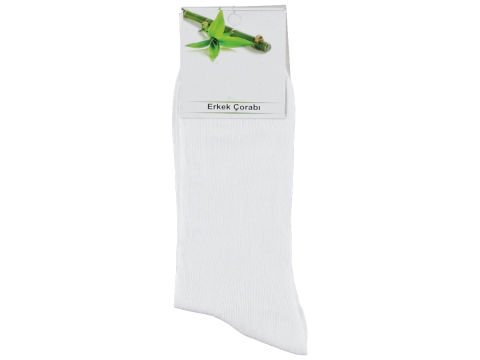 12'li Düz Renk Penye Erkek Çorap 158031