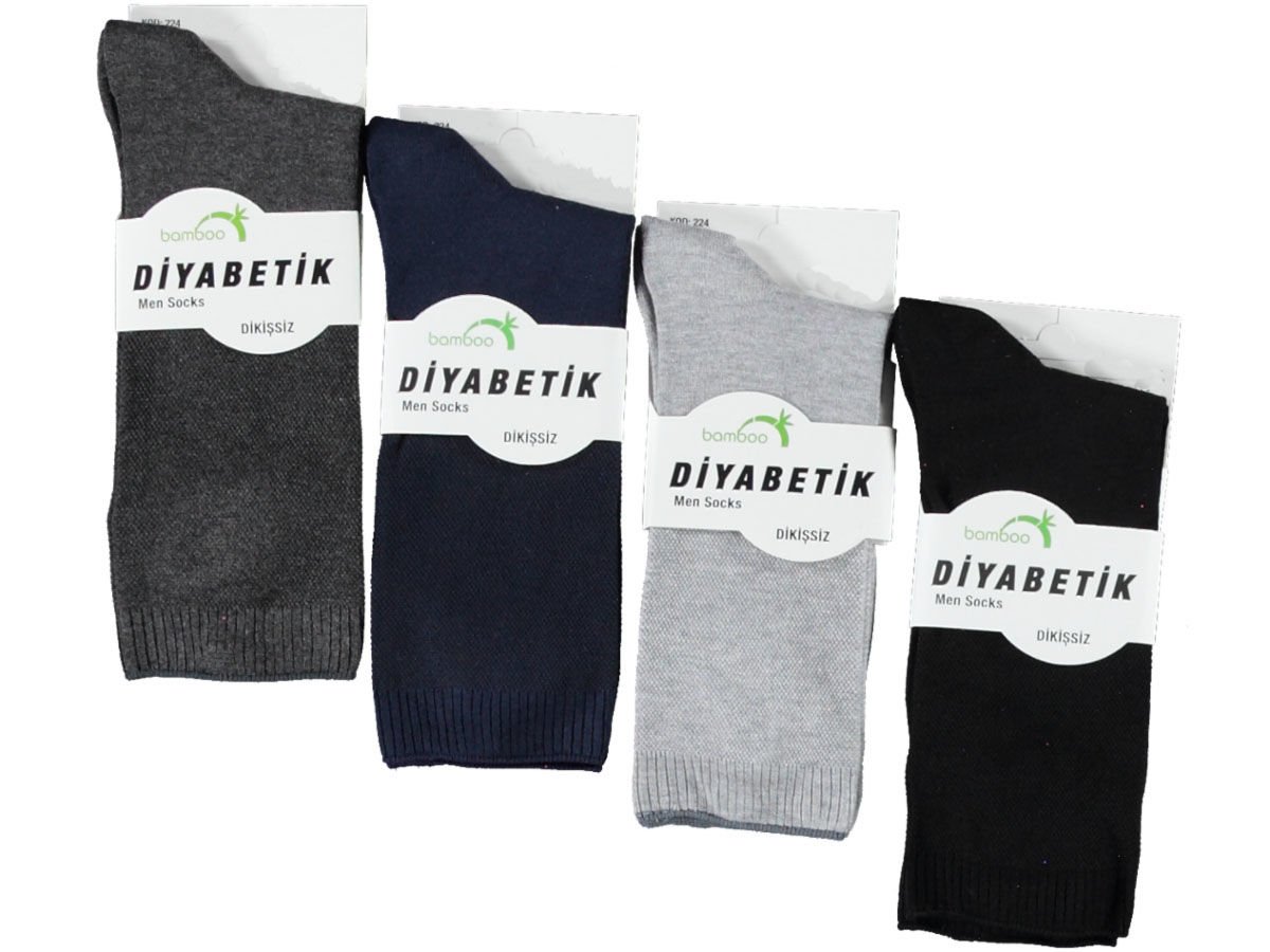 12'li Bambu Diabet Erkek Çorap 136437