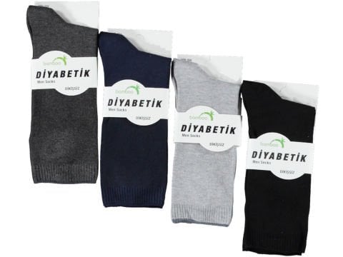 12'li Bambu Diabet Erkek Çorap 136437
