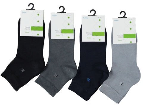 12'li Bambu Desenli Uzun Konç Erkek Patik Çorap 117629