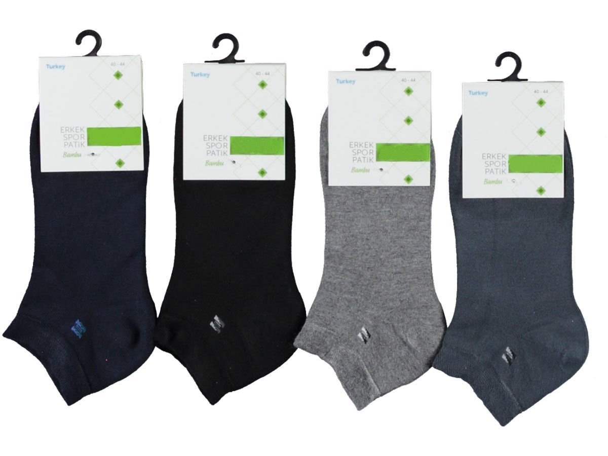 12'li Bambu Desenli Erkek Patik 117760