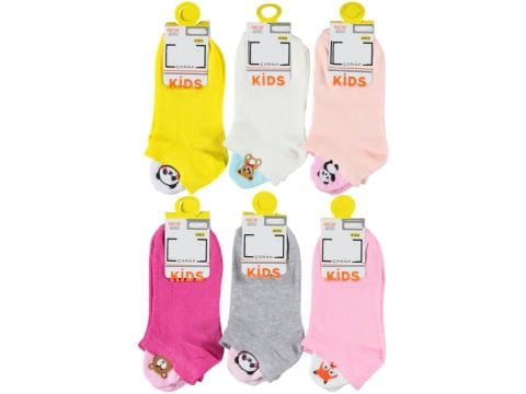 12'li Özel Emoji Nakışlı Penye Patik 166927