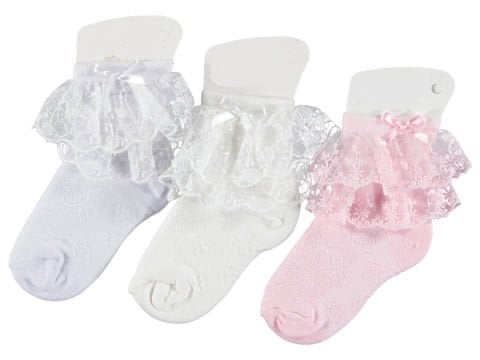 12'li Tül Fırfırlı Kız Çorap 7 Yaş 383606