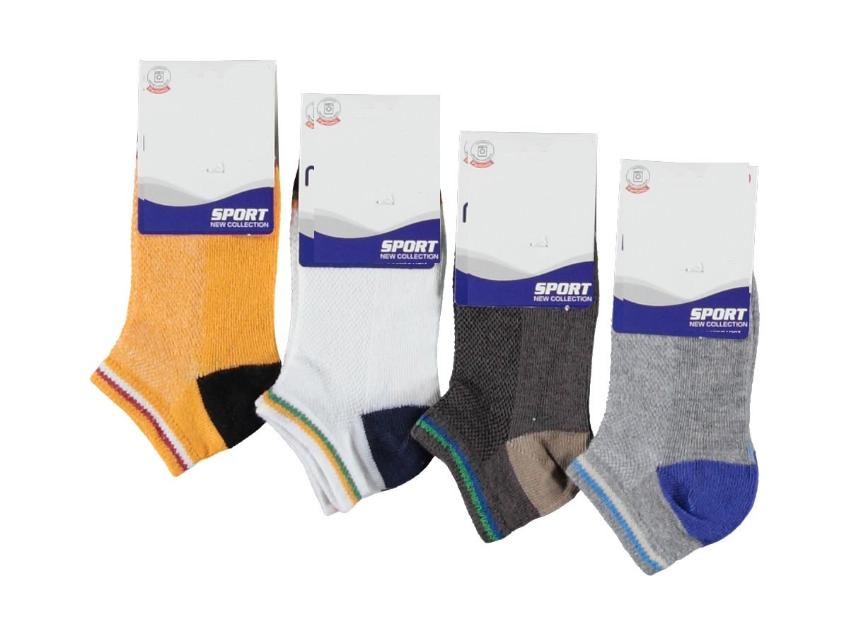 12'li Desenli Çocuk Patik Çorap 166044