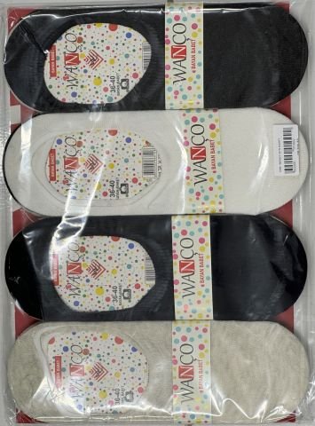 12'li Wanço Düz Renk Ucuz Kadın Babet