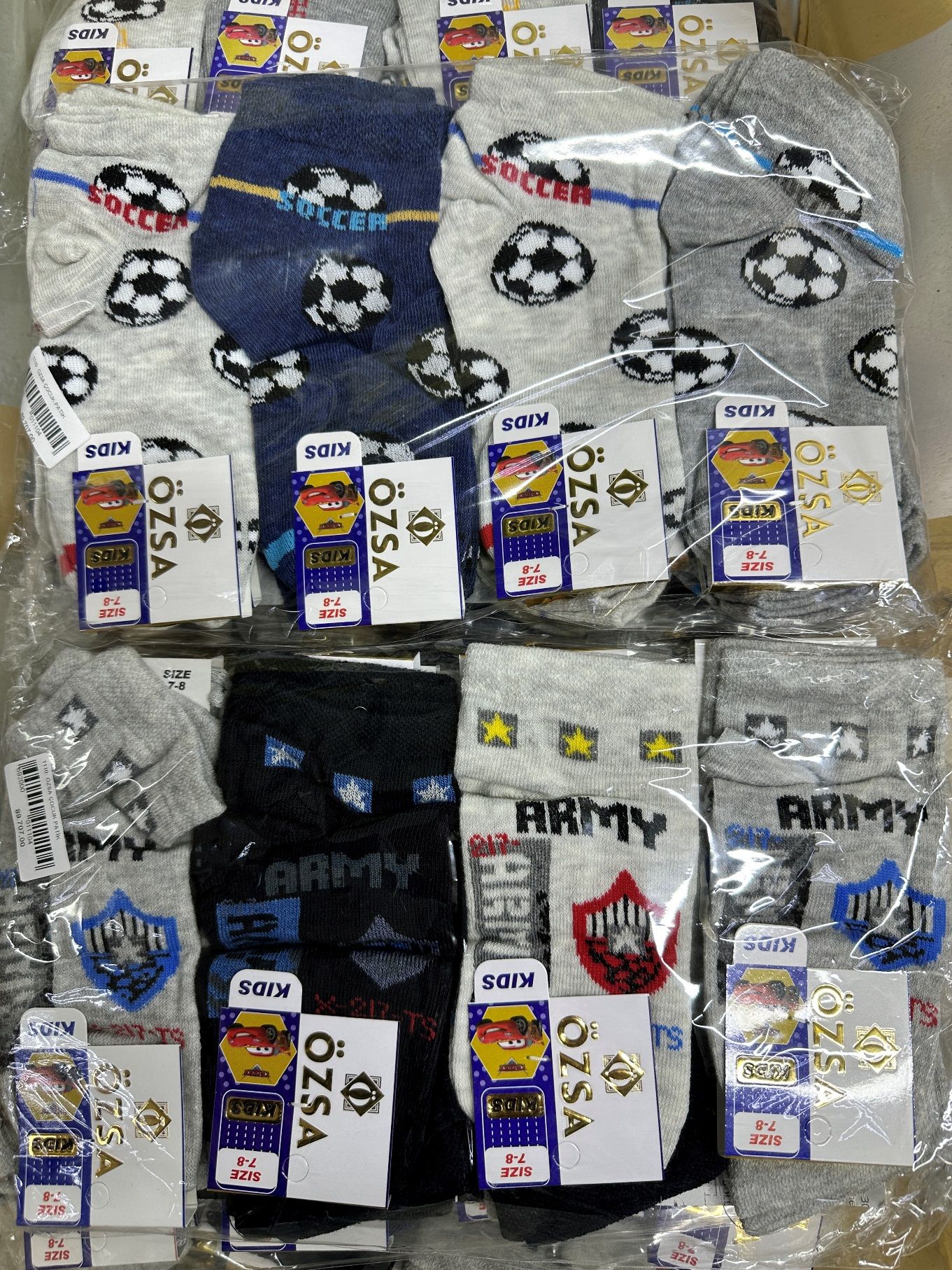 12'li Özsa Desenli Erkek Çocuk Patik