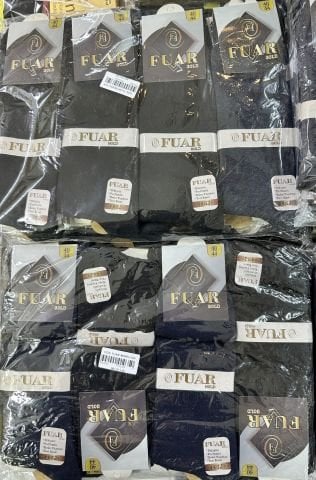 12'li Fuar Dikişsiz Erkek Soket Çorap