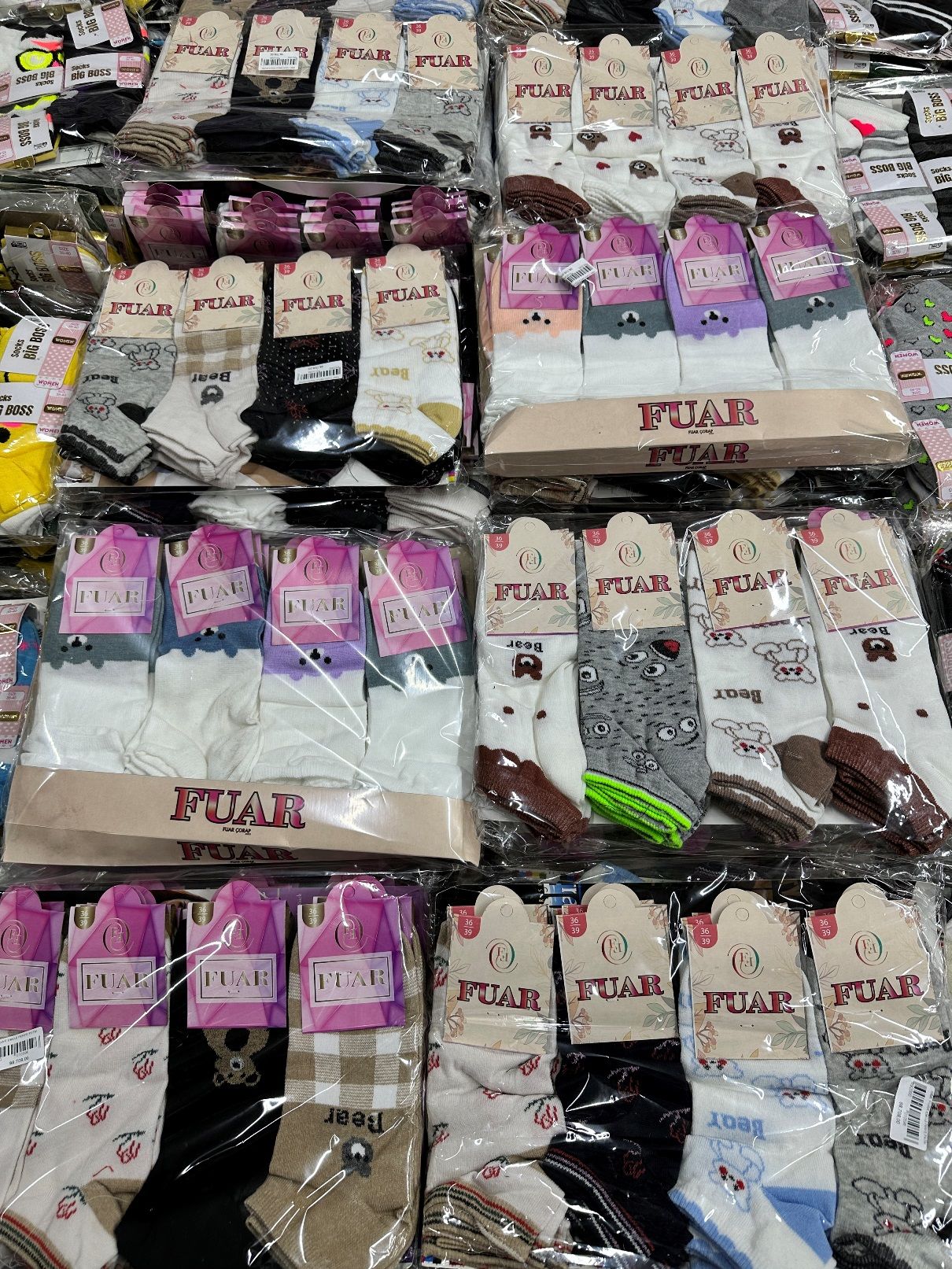 12'li Fuar Emoji Patik Çorap