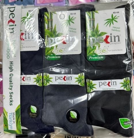 12'li Pelin Bambu Erkek Çorap