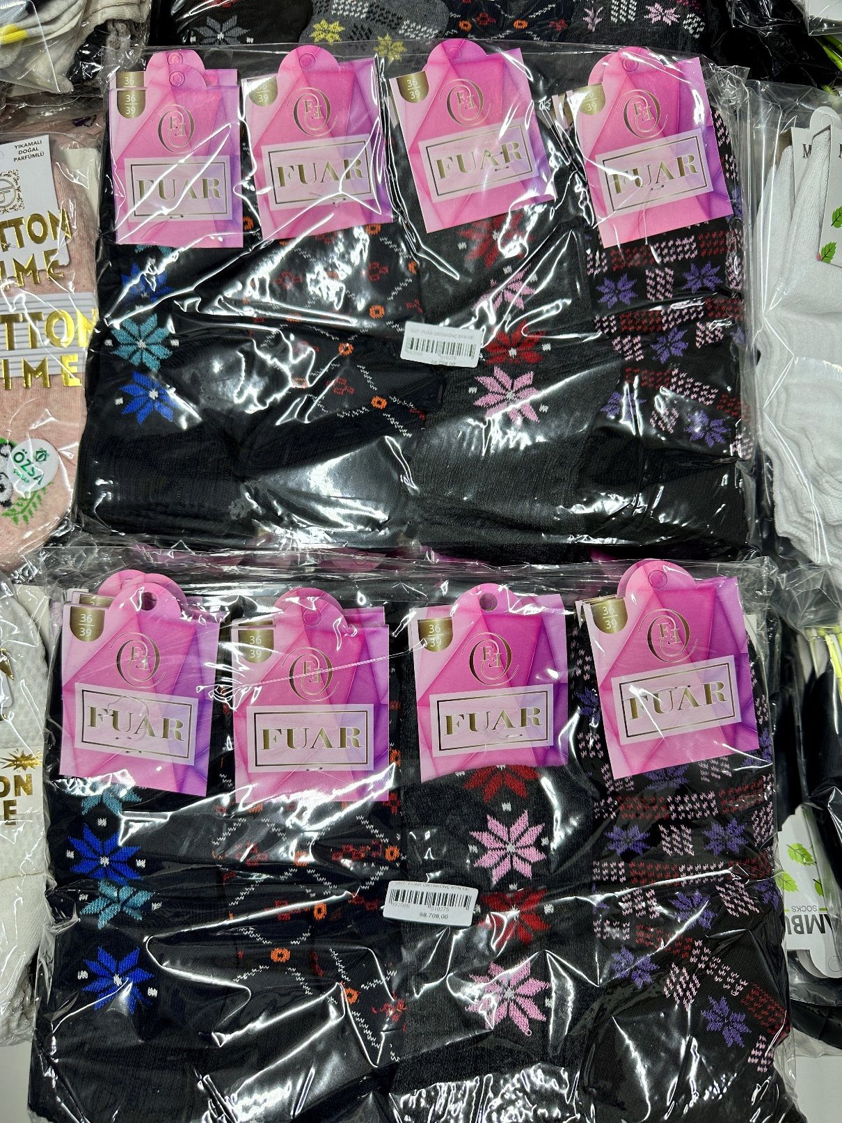 12'li Fuar Yarım Bilek Kadın Patik Çorap