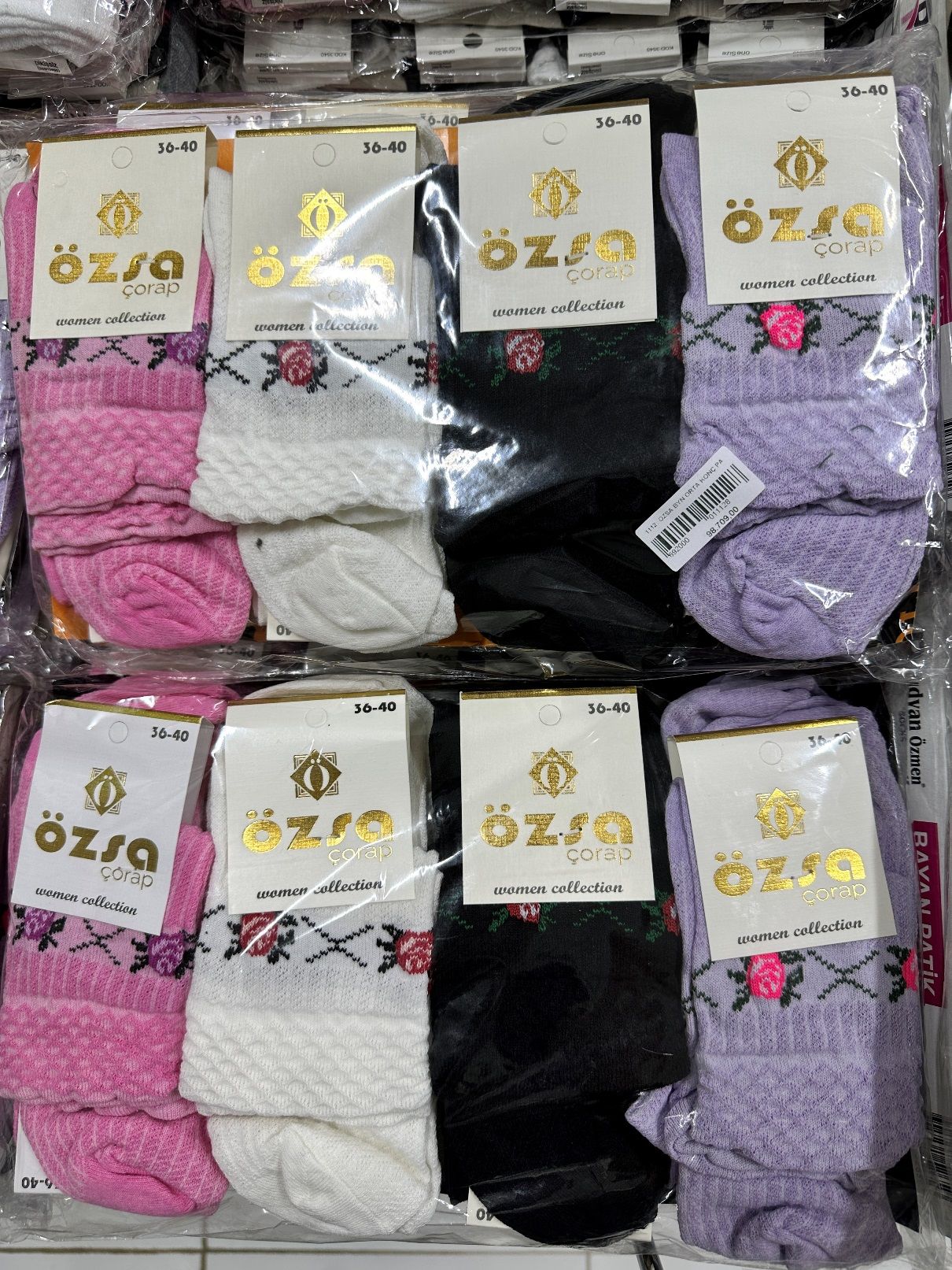 12'li Özsa Yarım Bilek Kadın Patik Çorap