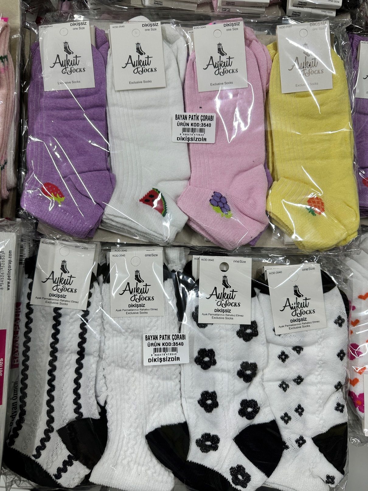 12'li Aykut Dikişsiz Kadın Patik Çorap